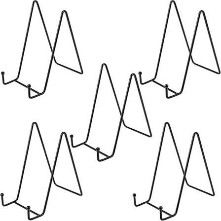 5 stk. Displaystativer 15 cm billedrammestativ, stativ til display, tallerkenholder displaystativ holder til billeder