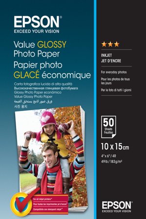 Epson Value - fotopapir - blank - 50 ark - 100 x 150 mm - 183 g/m²