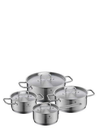 WMF Inspirational Plus 4 Pcs Set Incl. 4 Lids (Lc 16/20/24, Sp16) - Silver - ONE SIZE