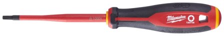 Milwaukee Tri-Lobe VDE Skruvmejsel 3-sidigt antirullhandtag T20 x 100 mm, Handverktyg