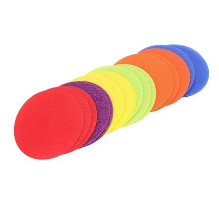 30 kpl Mattojen Paikkamerkit Kannettavat Moniväriset Lattiapisteet Ympyrät Merkit Luokkahuoneeseen Lastentarhaan (LGL)