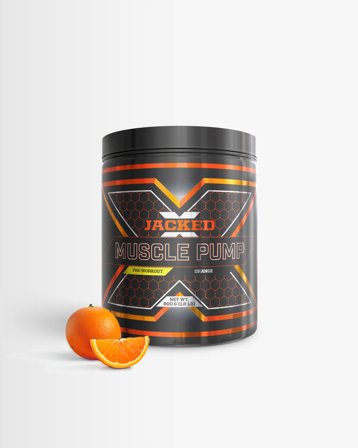 2 x JACKED 2st Muscle Pump Orange, Kosttilskudd, Prestasjonsøkere og PWO