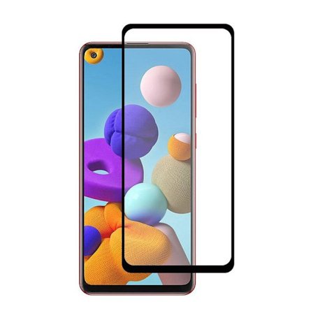 SKALO Samsung A21s FULL-FIT Hærdet Glas Skærmbeskyttelse