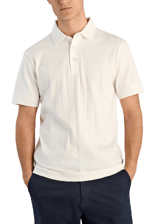 Lindbergh Needle drop Polo Överdelar Herr Vit L