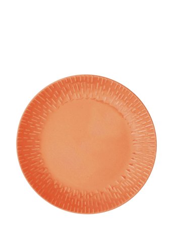 Confetti Lunch Plate W/Relief 1 Pcs . Giftbox Orange Aida
