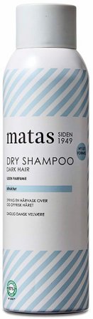 3 for 2 - Matas Striber Dry Shampoo Dark Hair Uden Parfume 200 ml, Hår, Hårstyling, Tørshampoo