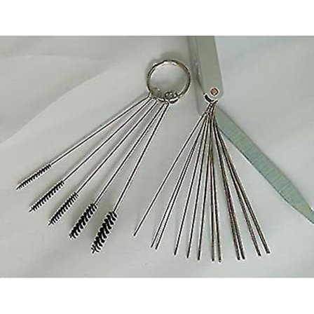 Förgasare Kolbeläggning Avlägsnande Munstycke Rengöringsnålar Borstar