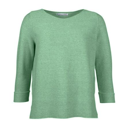 Mansted Round-neck Strik Grøn, Dame Striktrøjer