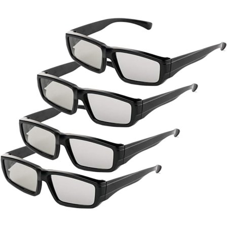 4X 3D Briller Unisex Passiv Polariseret RealD Biograf 3D Briller