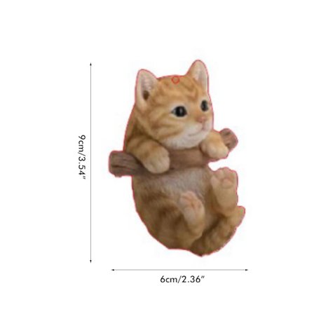 Kreativ Söt Katt Bil Hängande Ornament Backspegel Dekoration Perfekt Gåva till Vänner och Familj