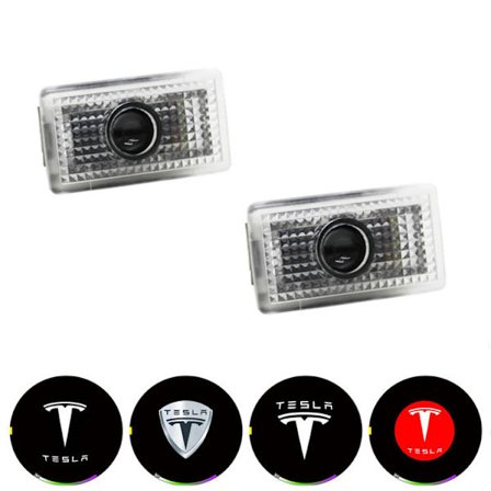 2 st Välkomstlampor tillämpliga för Tesla Model 3, Model X och Model S