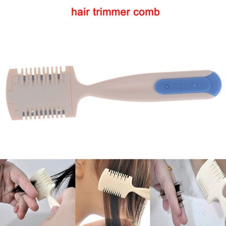Holdbar Hårtrimmer Kam med Razor Blade