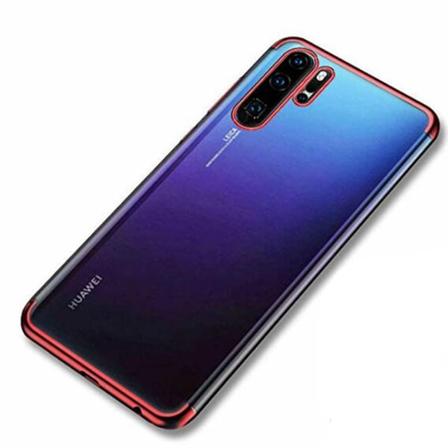 Huawei P30 Pro - Skyddande Silikonskal Röd