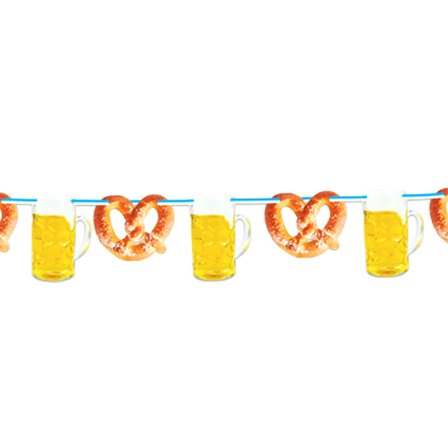 Oktoberfest Viirinauha Olutlasit ja Pretzelit