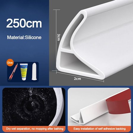 60-250 cm vandstopper, vandtilbageholdelsesstrimmel A-250CM