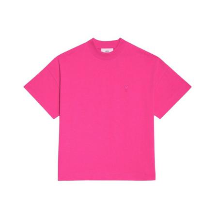 Ami Paris, T-Shirts Różowy, Mężczyzna, Rozmiar: S