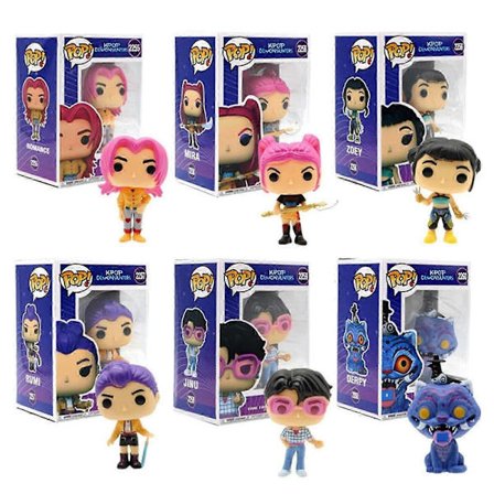 Kpop Demon Hunters Actionfigurer Sett - Rumi, Mira, Zoey Anime Dukker | Perfekt Gave for Fans & Samlere