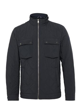 Quilted Short Jacket With Repreve Filling Vattert Jakke Blå Scotch & Soda