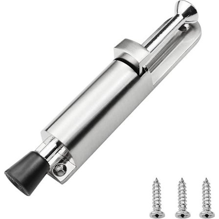 Dörrstopp i metall, dörrstopp för golv, dörrhållare med fjäderbelastad grind