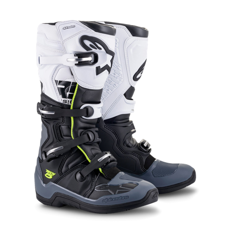 Botas de Cross Alpinestars Tech 5 Negro/Gris/Blanco 43