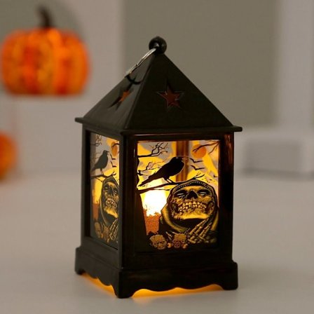 Halloween vindlampe dekoration lys KRAGEKRAGE
