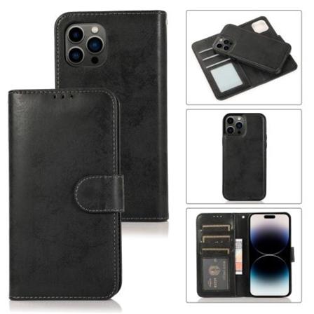 Iphone 14 Pro 2in1 Fodral Magnet / Skal Svart