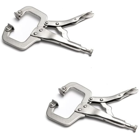 9" slangklämmer med svingbare puter Stålsveisested