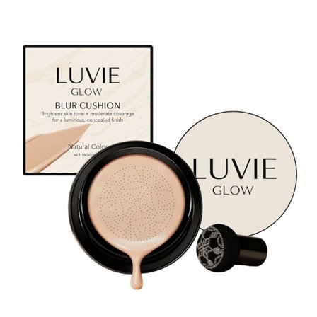 Mushroom Head Air-Cushion CC-Cream Soft Blur Cushion-Foundation Lysner Hudtoner Moderat Dekning Fuktighetsgivende Concealer