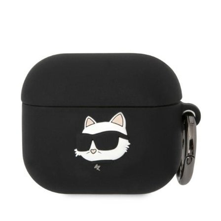 Karl Lagerfeld KLA3RUNCHK AirPods 3 cover sort/sort Silikone Choupette Head 3D