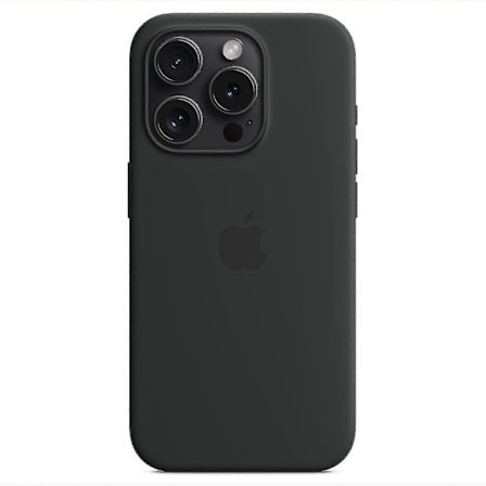 Silikonetui til iPhone 15 Pro, MagSafe kompatibel (FMY) Sort