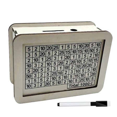 Trä Spargrisar Spara Pengar Organisationslåda Återanvändbar Trä Pengalåda Utveckla Sparvanor och Uppnå Ekonomiska Mål [DB]