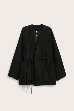 Kappahl | Kurtka z mieszanki wełny | Czarne