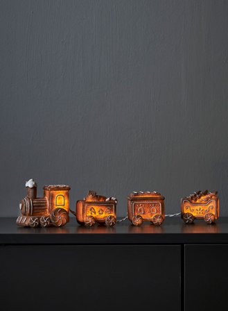 Gingerville slynge m/tog batteridrevet - brun