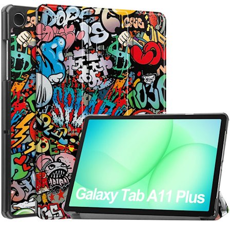 Samsung Galaxy Tab A11 Plus Fodral Tri-fold Graffiti