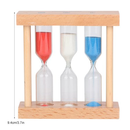Farverig timeglas sandur timer 1 / 3 / 5 minutter sandglas skrivebordsdekoration