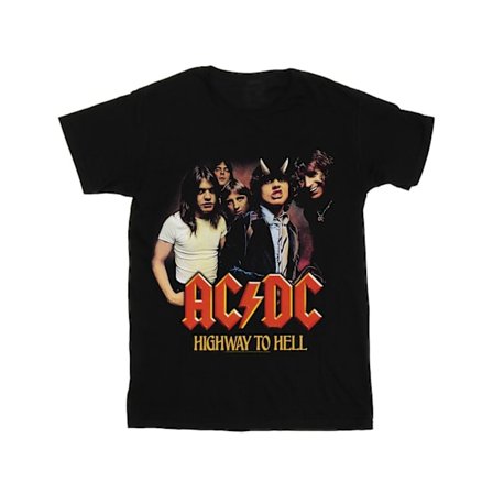 ACDC Dam/Damer Highway To Hell Group Bomull Boyfriend T-Shi