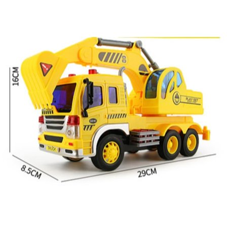 Barnegraver, leketøysbil for byggearbeid med lys og lyd, pedagogisk leketøy for jenter og gutter