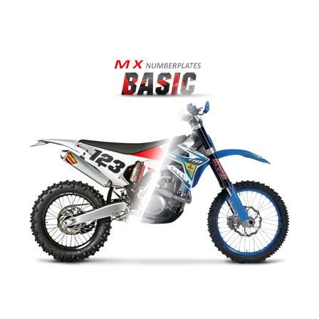 Adhesivos de Portanúmeros: Básico - Suzuki DR 100 1981-1990