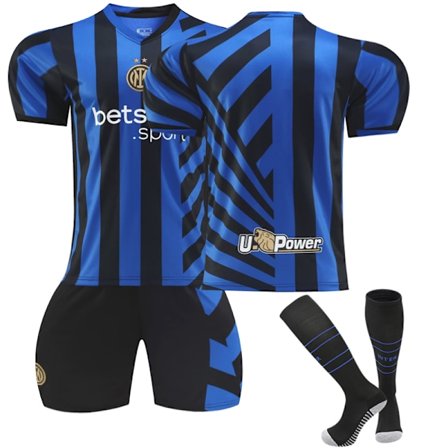 2425 Inter Milan Randig Fotbollströja Med Strumpor