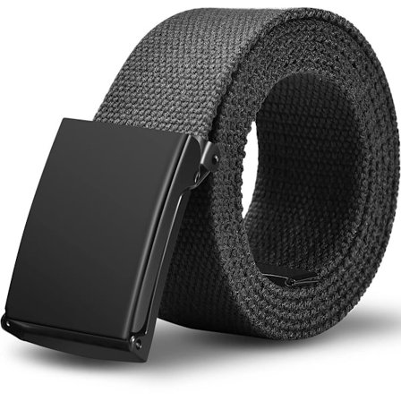 Herrebelte, arbeidsbelte for menn, justerbart herrebelte laget av lerret og nylon for golf, egnet for enhver anledning