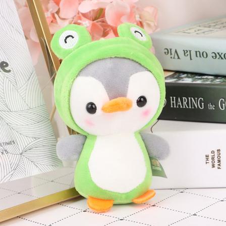 12cm Penguin Stuffed Plush Animal Pendant Nyckelring Barn Min