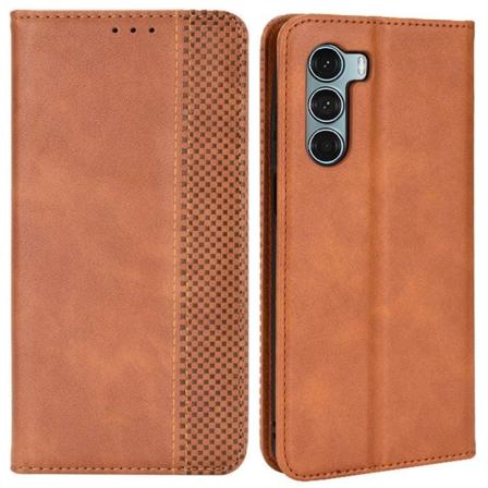 Bofink Vintage Motorola Moto G200 5G / Edge S30 Læder Etui - Brun Brown