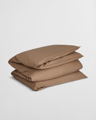 GANT - Dobbeltdynetrekk i sateng 200x220cm taupe beige