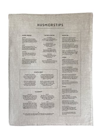 Kunskapstavlan Kökshandduk Husmorstips - Grey - 50X70