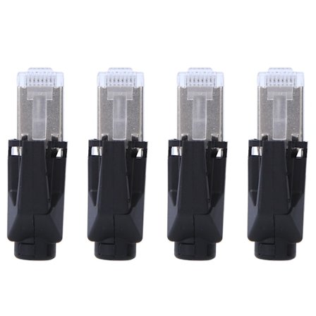 4 stk. Vanntett nettverkskontakt Elektrisk utstyr RJ45 1P07-RJ45 for industriell adapter