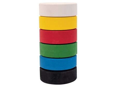 PLAYBOX Färgblock refill 6 färger - Lyreco - Skola och förskola - Målarfärg och tillbehör - Färgblock