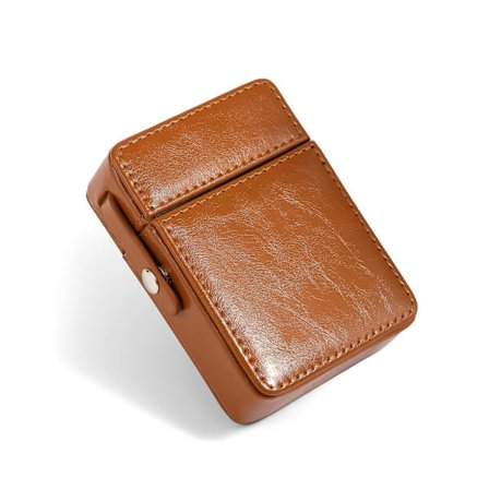 PU Läder Flip Top Fodral, Portabel Repskyddande Förvaringsbox Organizer Plånboksdesign