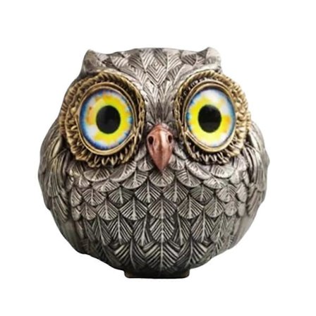 Retro Uggla Dekor Figurer Hyllinredning