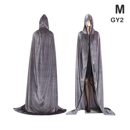 Medeltida Vampyr Hooded Kappa Häxkappor Halloween Kostym