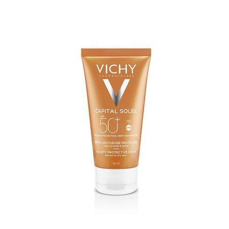 Vichy Capital Soleil Skin-perfecting Velvety SPF 50+ 50 ml, Skincare, Solcreme, Solcreme Til Ansigtet